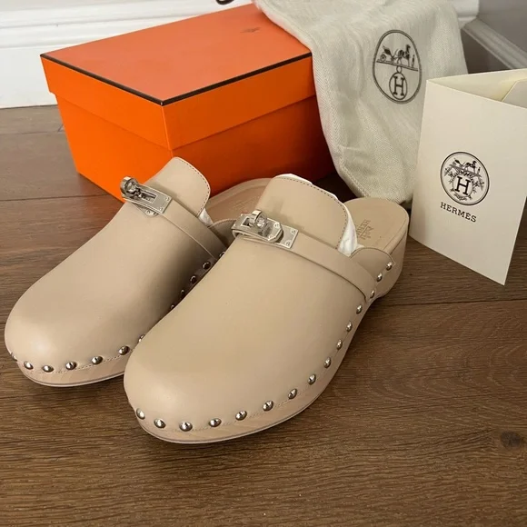 *HERMES* Carlotta Mule/Clog - Picture 1 of 6